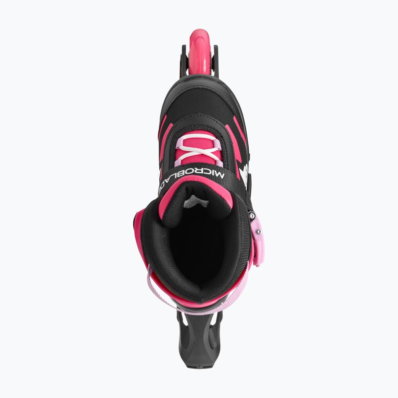 Vaikiški riedučiai su apsaugomis Rollerblade Microblade Combo Jr black/pink 5