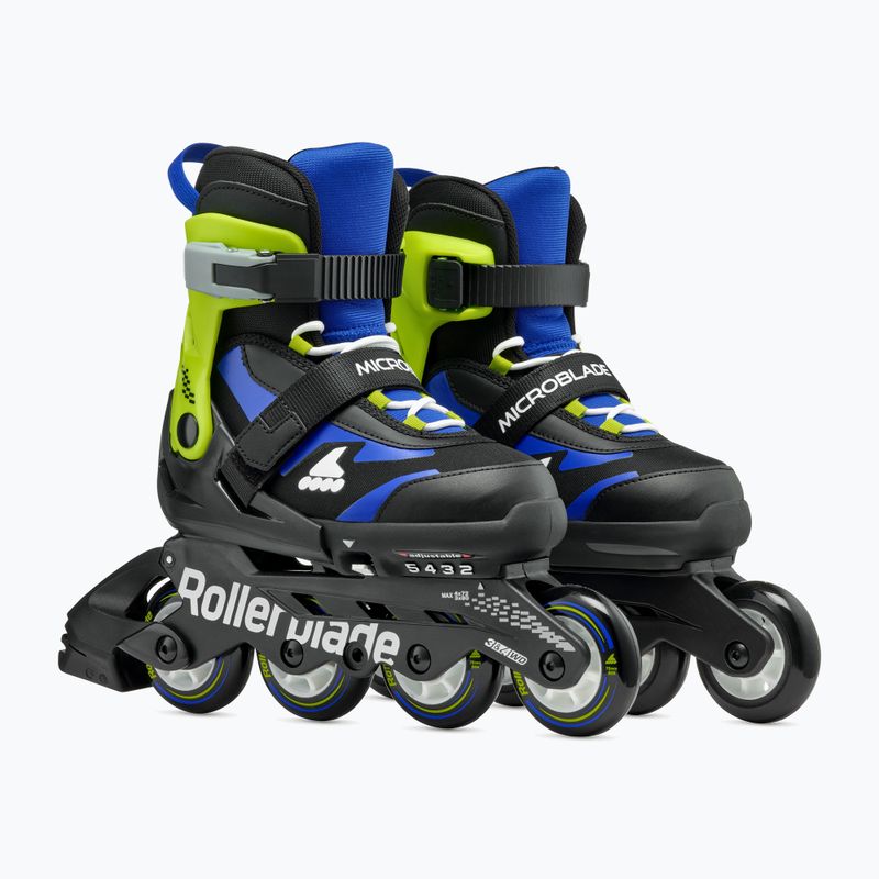 Vaikiški riedučiai Rollerblade Microblade Jr black/blue 2