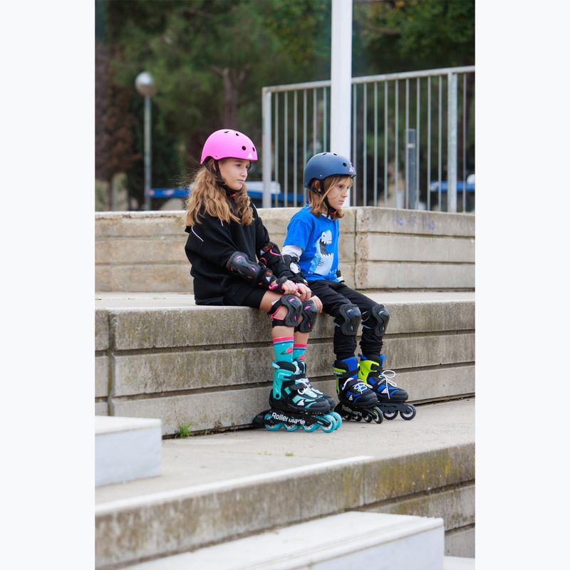 Vaikiški riedučiai Rollerblade Microblade Jr black/blue 11