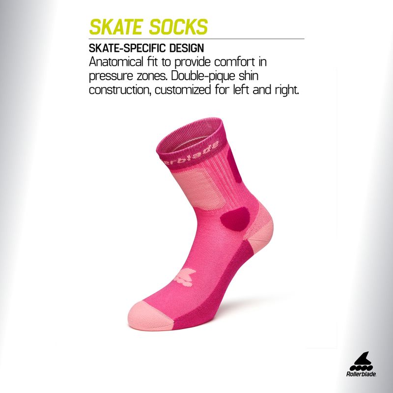 Kojinės Rollerblade Skate pink 2