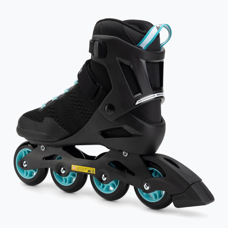 Moteriški riedučiai Rollerblade Sirio 80 W juoda/teal mėlyna 3