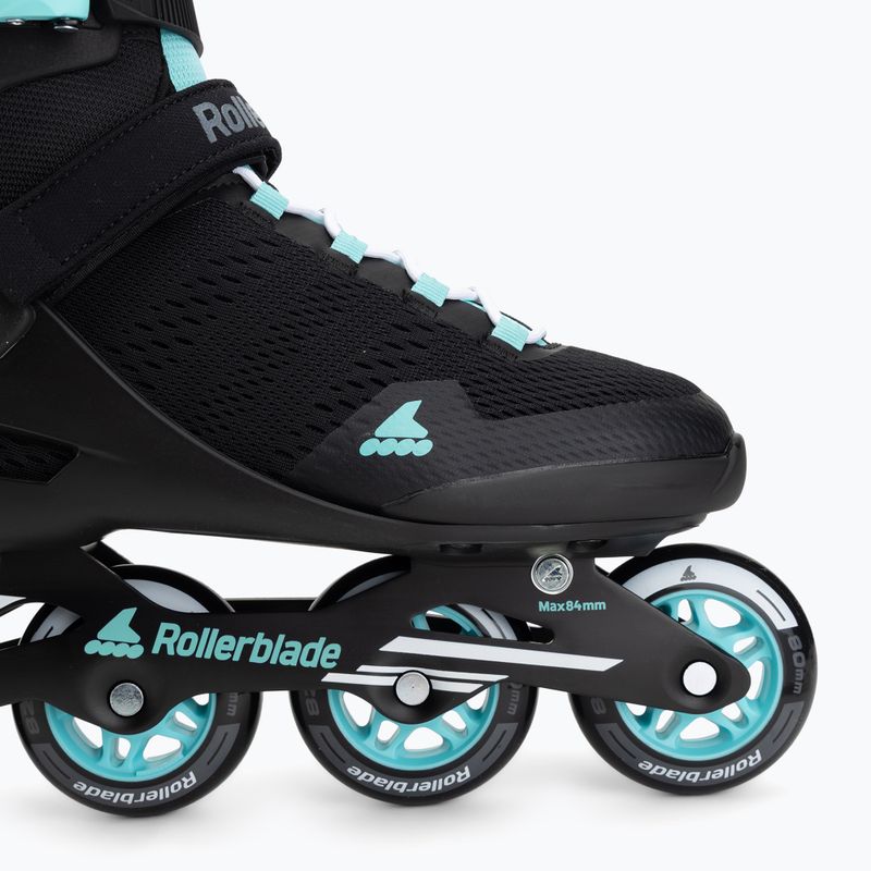 Moteriški riedučiai Rollerblade Sirio 80 W juoda/teal mėlyna 7