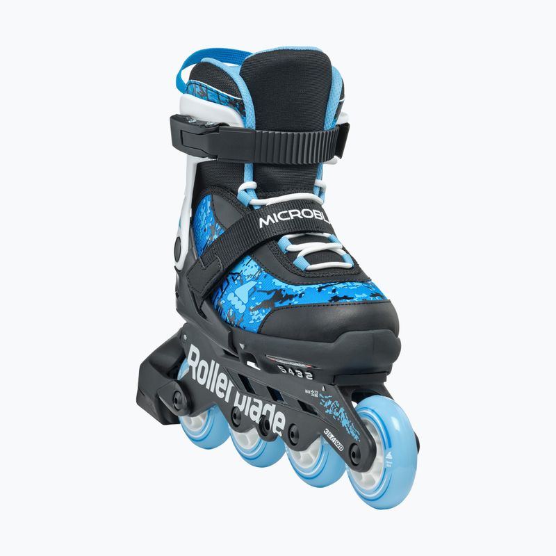 Vaikiški riedučiai Rollerblade Microblade SL Jr black/sky blue 5