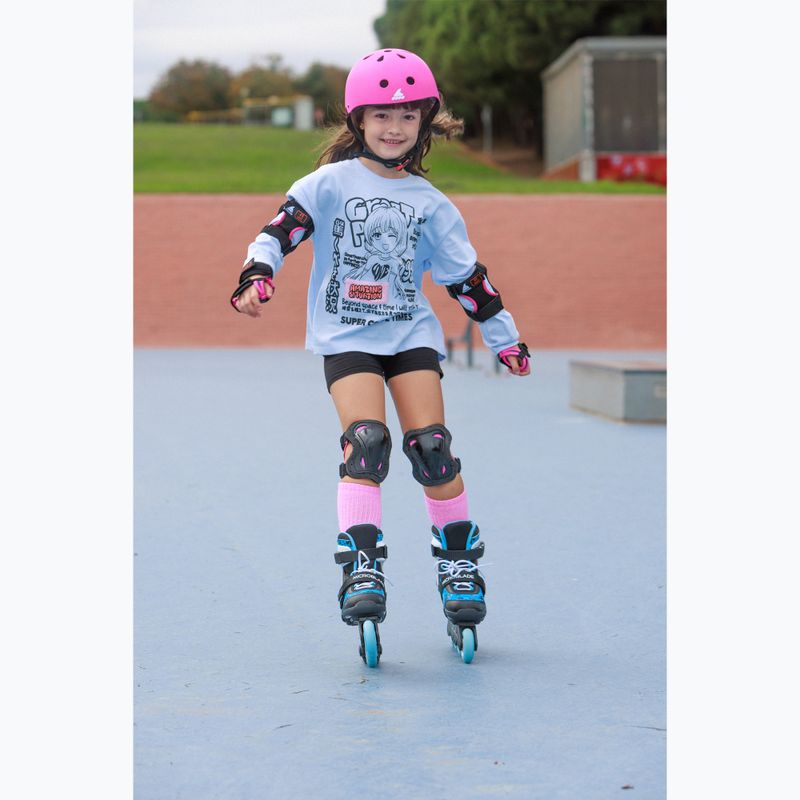Vaikiški riedučiai Rollerblade Microblade SL Jr black/sky blue 9