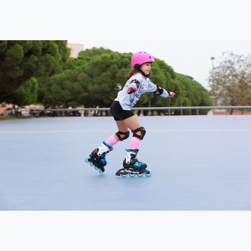 Vaikiški riedučiai Rollerblade Microblade SL Jr black/sky blue 11