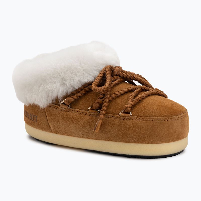 Moteriški sniego batai Moon Boot Evx Mule Suede cognac/natural