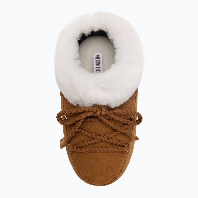 Moteriški sniego batai Moon Boot Evx Mule Suede cognac/natural 5