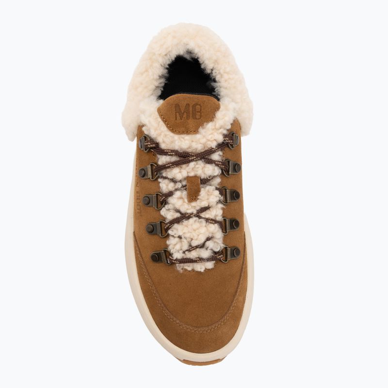 Moteriški sniego batai Moon Boot Moon247 City Shearling cognac 5