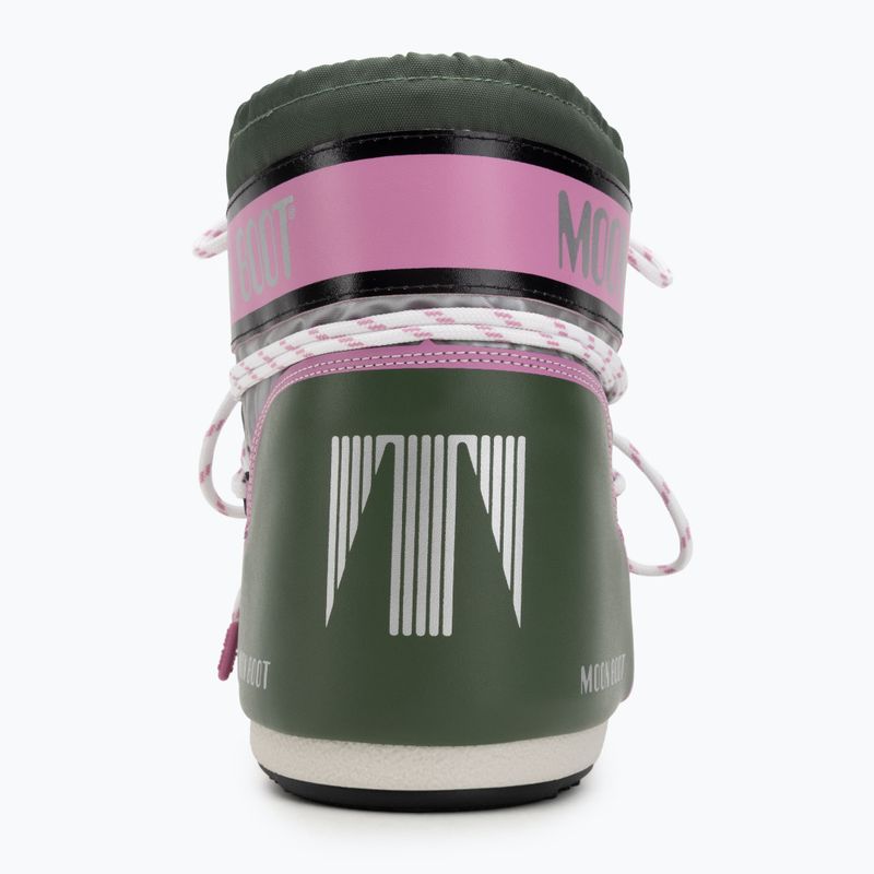Moteriški sniego batai Moon Boot Icon Low Space Racing forest green/silver/pink 6