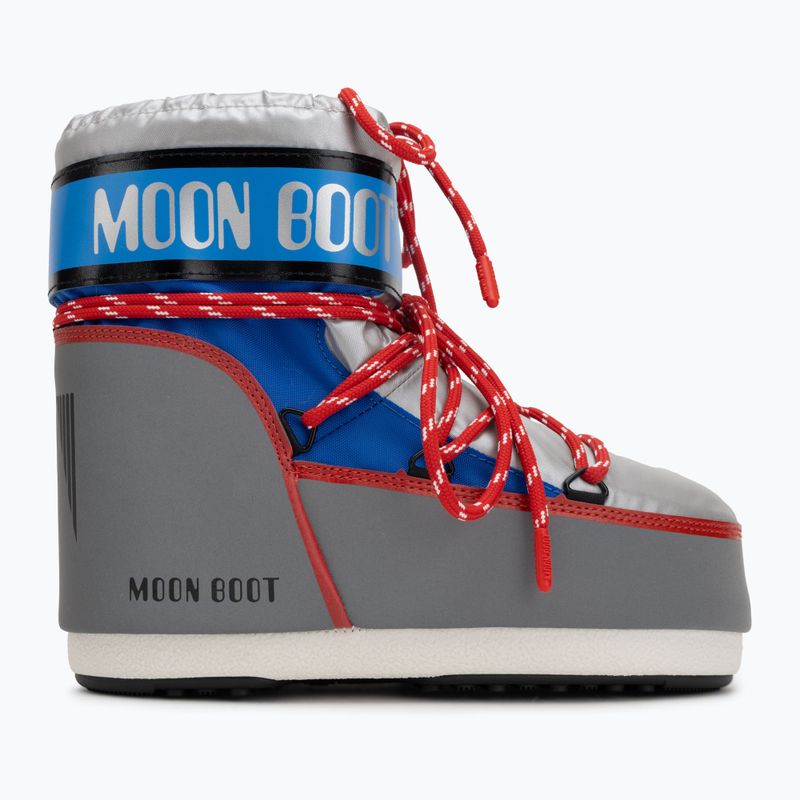 Moteriški sniego batai Moon Boot Icon Low Space Racing silver/blue/red 2