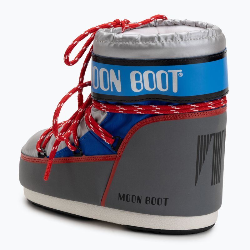 Moteriški sniego batai Moon Boot Icon Low Space Racing silver/blue/red 3