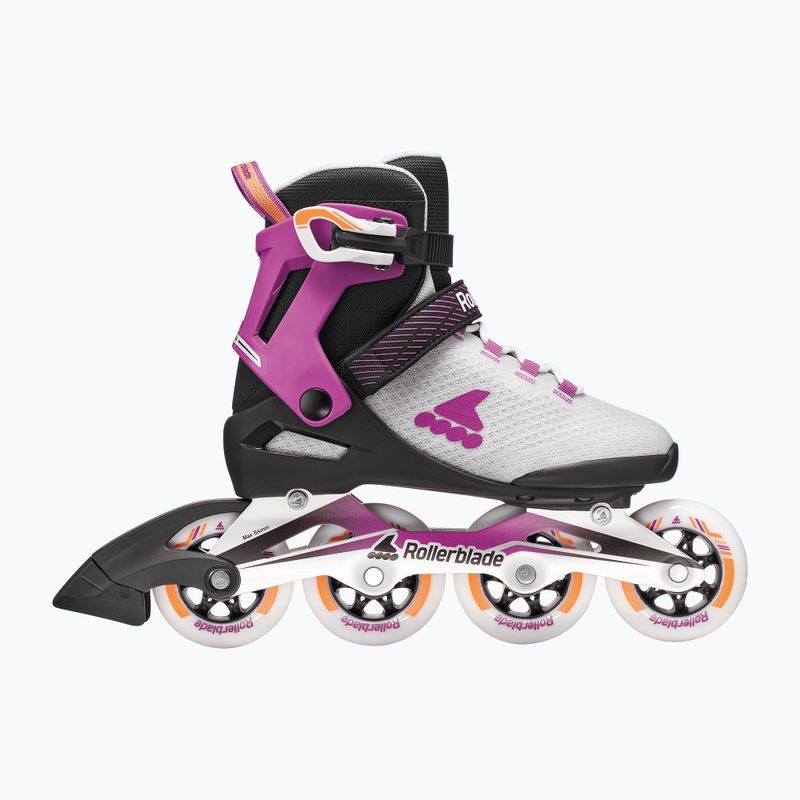 Moteriški riedučiai Rollerblade Macroblade 84 W light grey/violet/orange 2