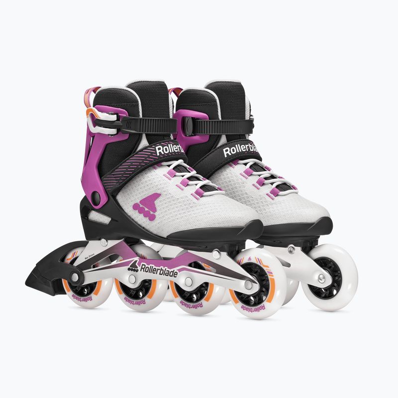 Moteriški riedučiai Rollerblade Macroblade 84 W light grey/violet/orange 4