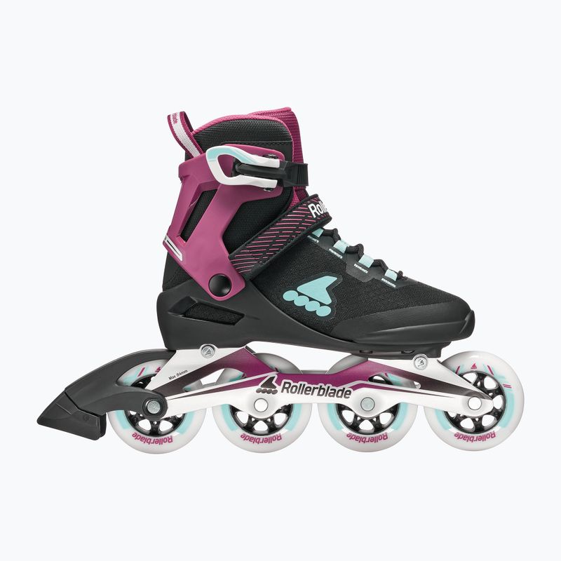 Moteriški riedučiai Rollerblade Macroblade 84 W black/burgundy/ocean green 2