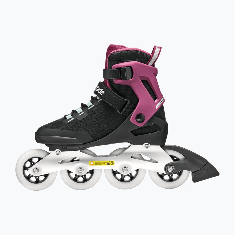 Moteriški riedučiai Rollerblade Macroblade 84 W black/burgundy/ocean green 3