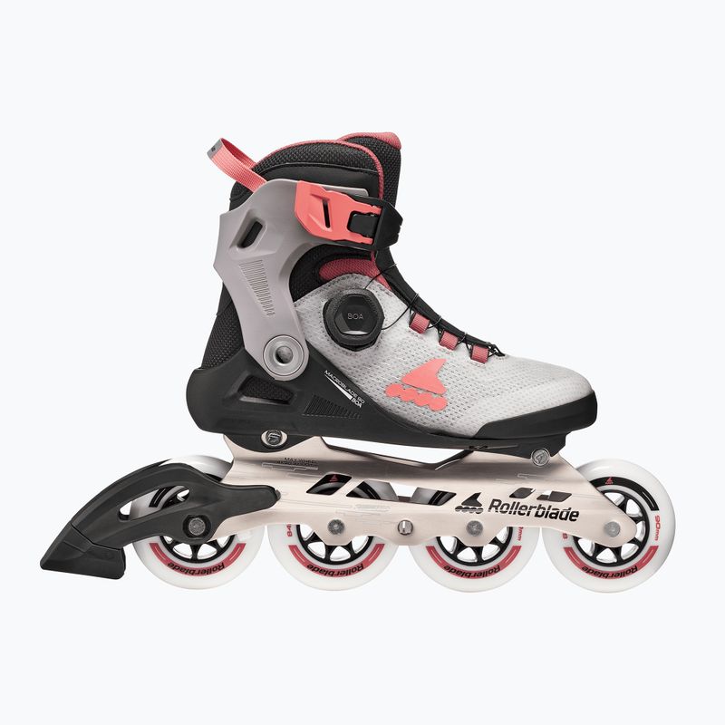 Moteriški riedučiai Rollerblade Macroblade 90 Boa W grey/amethyst rose 2
