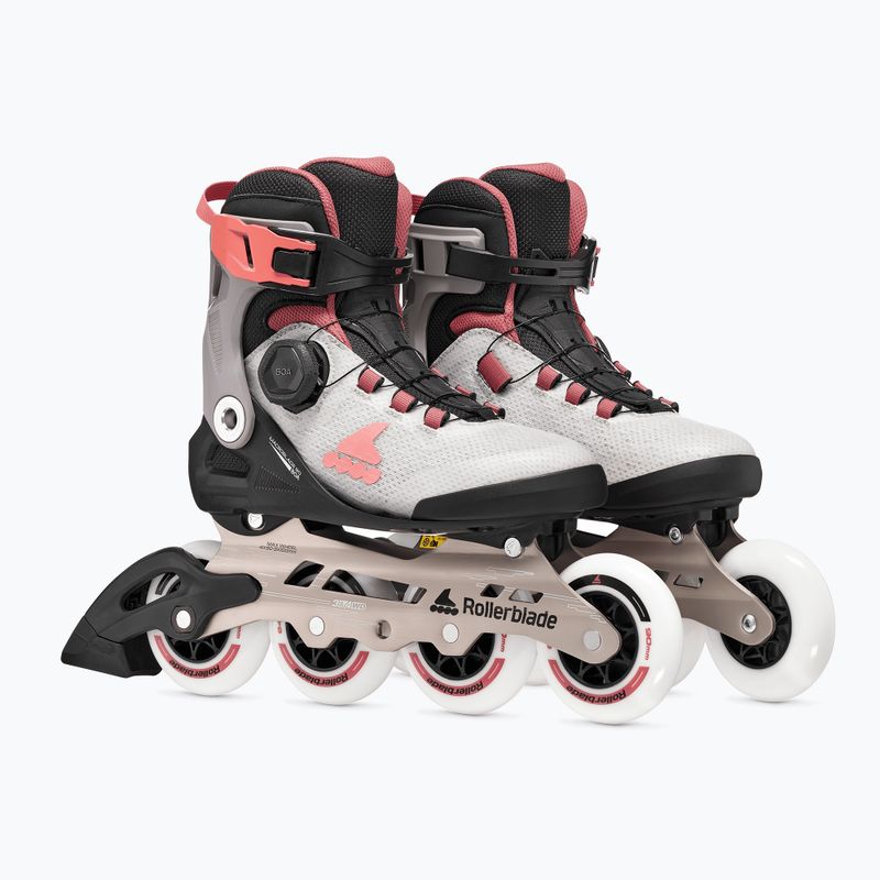 Moteriški riedučiai Rollerblade Macroblade 90 Boa W grey/amethyst rose 4