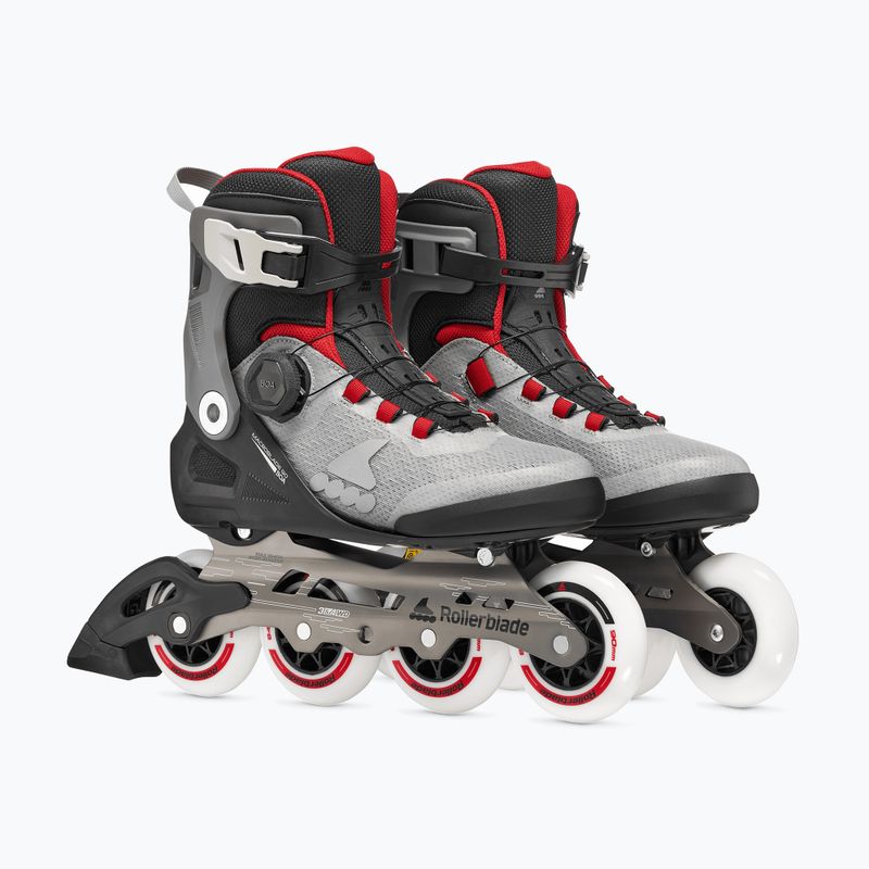 Vyriški riedučiai Rollerblade Macroblade 90 Boa black/grey/red 4
