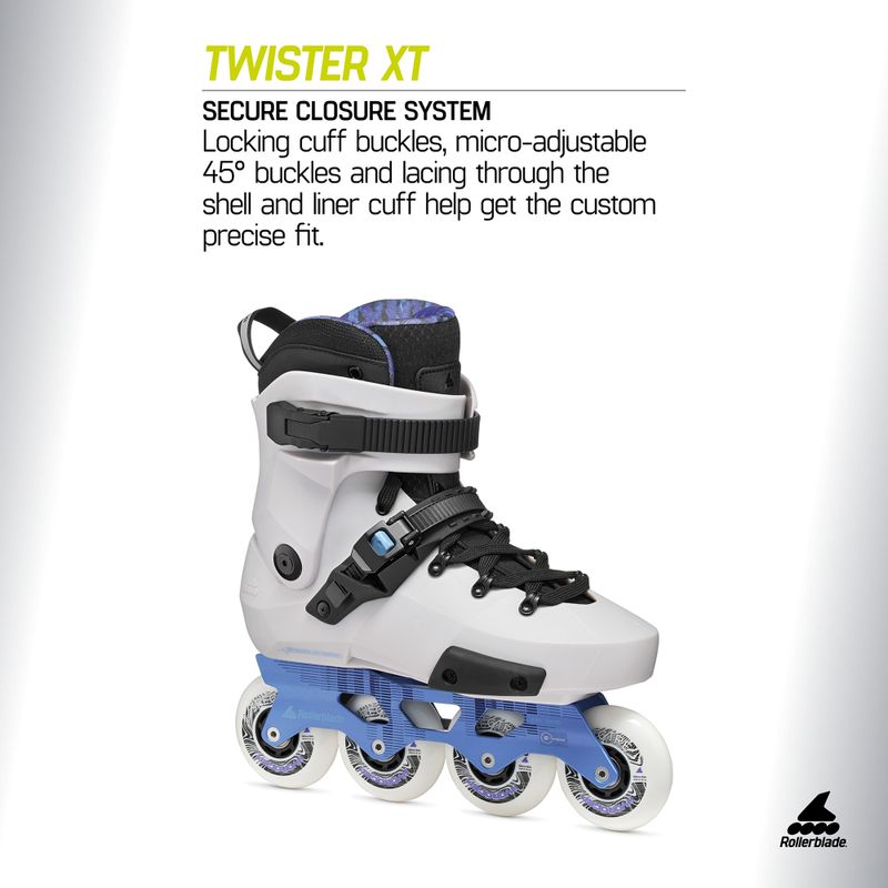 Riedučiai Rollerblade Twister Xt grey pearl/periwinkle 8
