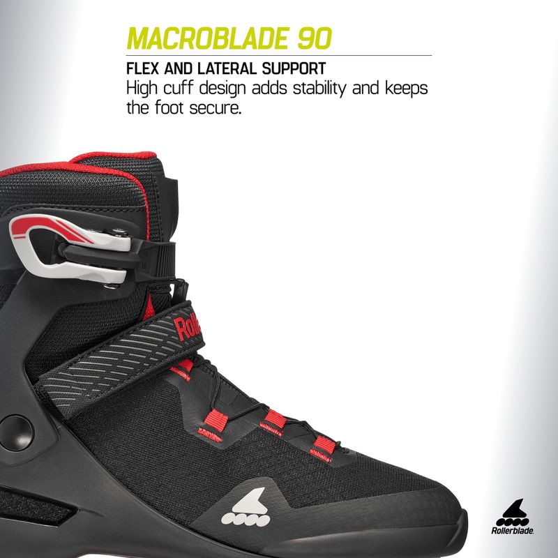 Vyriški riedučiai Rollerblade Macroblade 90 black/red 10