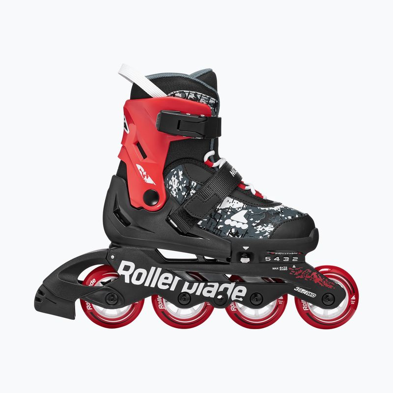 Vaikiški riedučiai Rollerblade Microblade SL Jr black/red 2