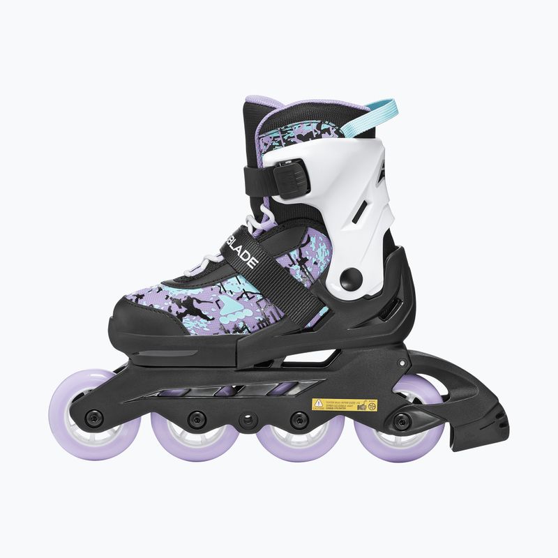Vaikiški riedučiai Rollerblade Microblade SL Jr black/lavender/light blue 3