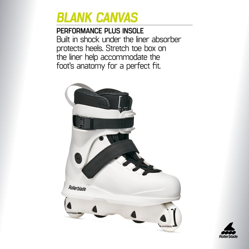 Vyriški riedučiai Rollerblade Blank Canvas white 7