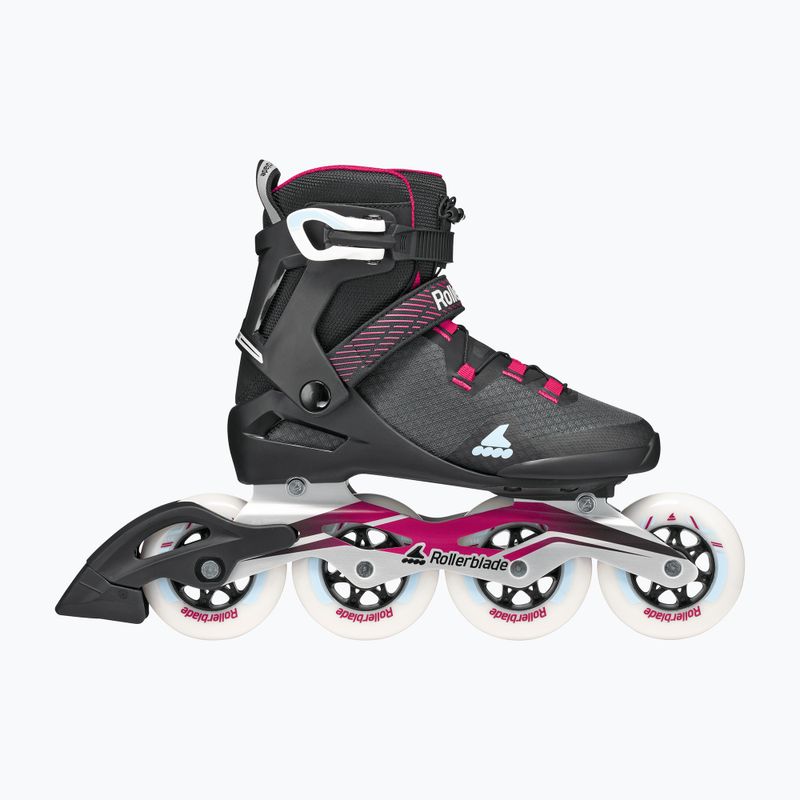 Moteriški riedučiai Rollerblade Macroblade 90 W black/burgundy/ocean green 2