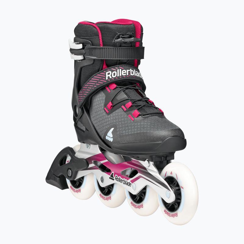 Moteriški riedučiai Rollerblade Macroblade 90 W black/burgundy/ocean green 5