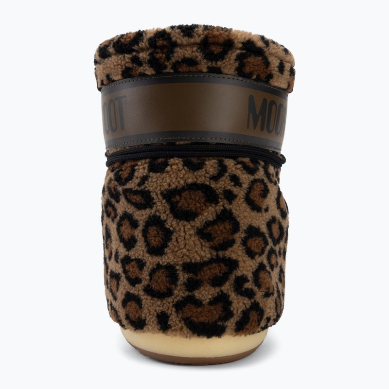 Moteriški sniego batai Moon Boot Icon Low Fleece Leopard cognac/cocoa 6