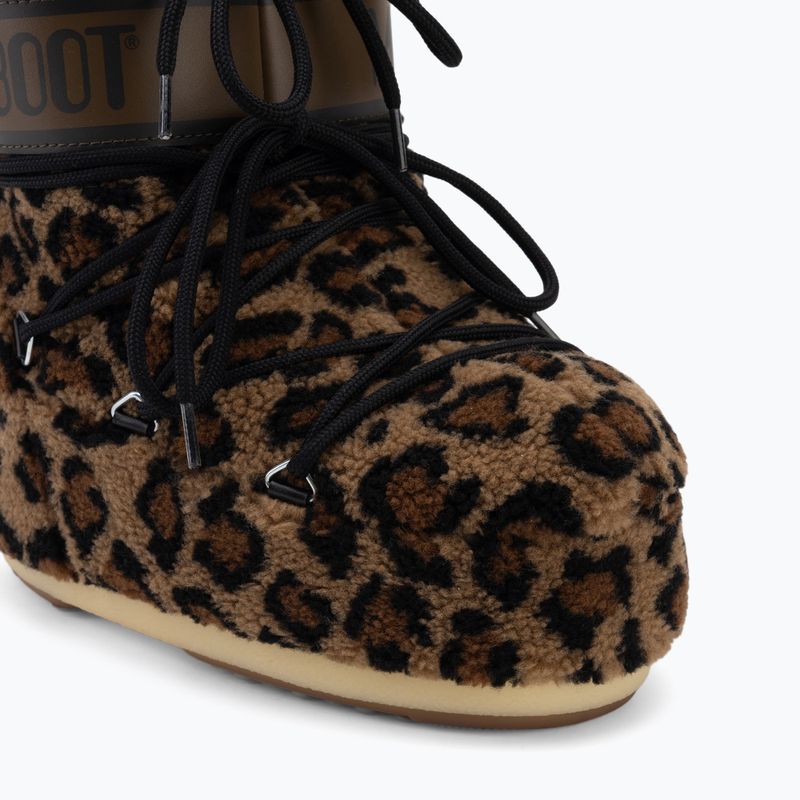 Moteriški sniego batai Moon Boot Icon Low Fleece Leopard cognac/cocoa 7