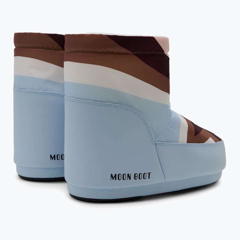 Moteriški sniego batai Moon Boot Icon Low Nolace Comet baby blue/multicolor 2