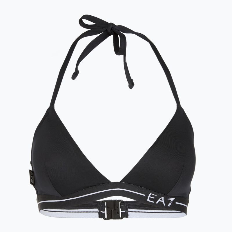 Moteriškas dviejų dalių maudymosi kostiumėlis EA7 Emporio Armani Logo Tape Bikini Triangle black 3