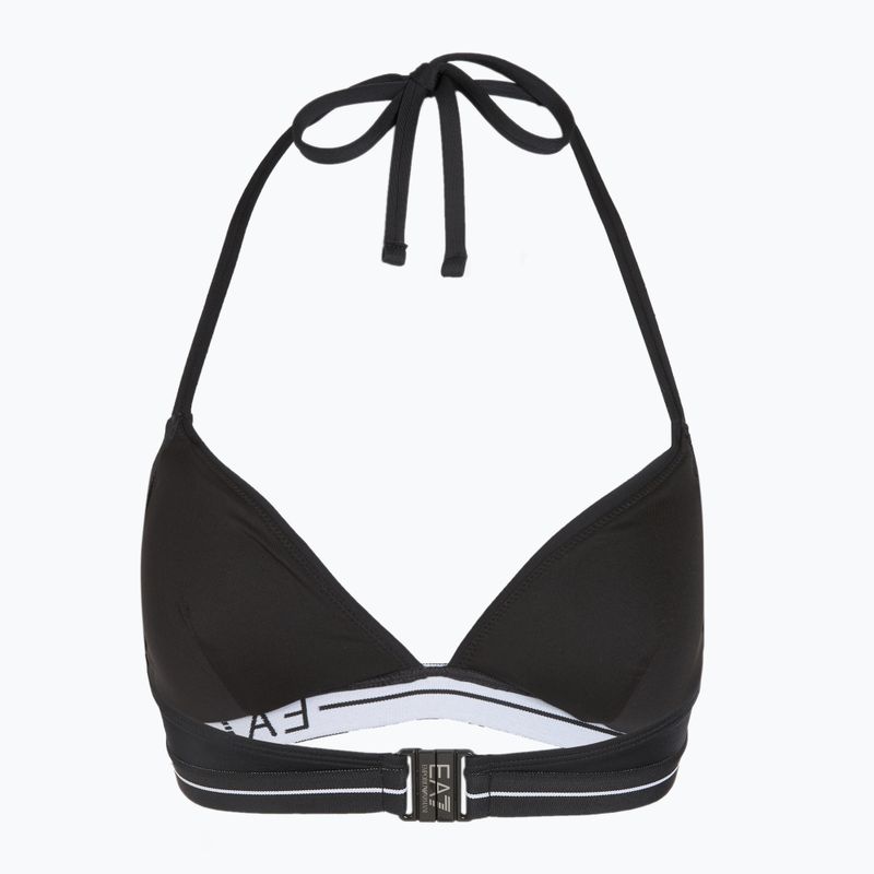 Moteriškas dviejų dalių maudymosi kostiumėlis EA7 Emporio Armani Logo Tape Bikini Triangle black 4