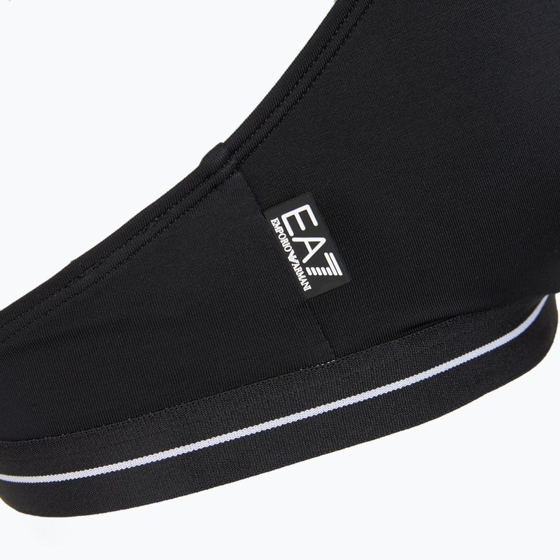Moteriškas dviejų dalių maudymosi kostiumėlis EA7 Emporio Armani Logo Tape Bikini Triangle black 5