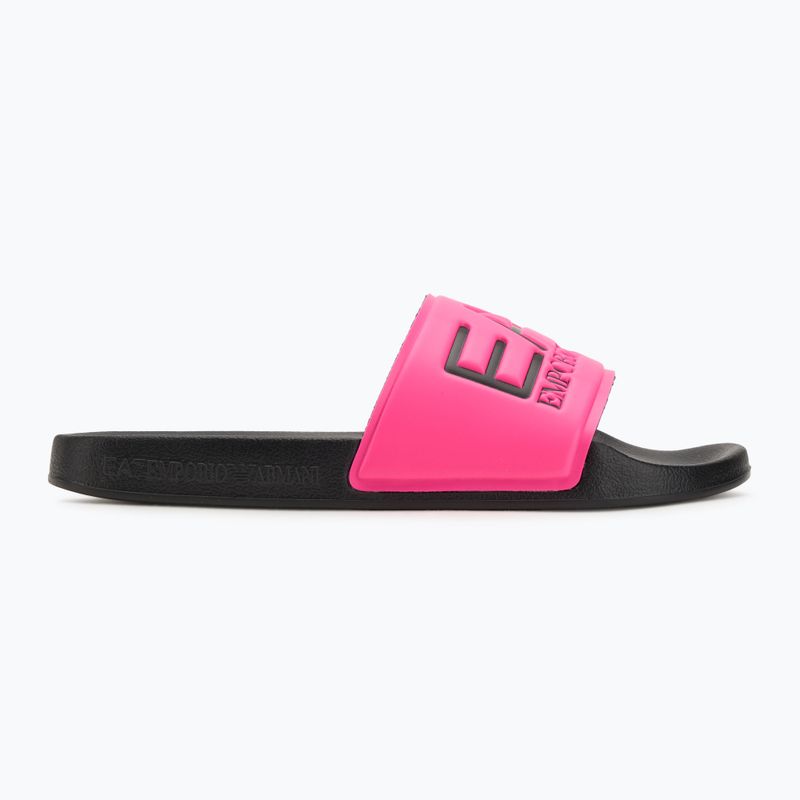 Šlepetės EA7 Emporio Armani Water Sports Visibility pink fluo / black 2