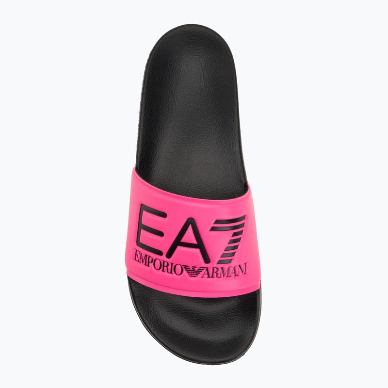 Šlepetės EA7 Emporio Armani Water Sports Visibility pink fluo / black 5