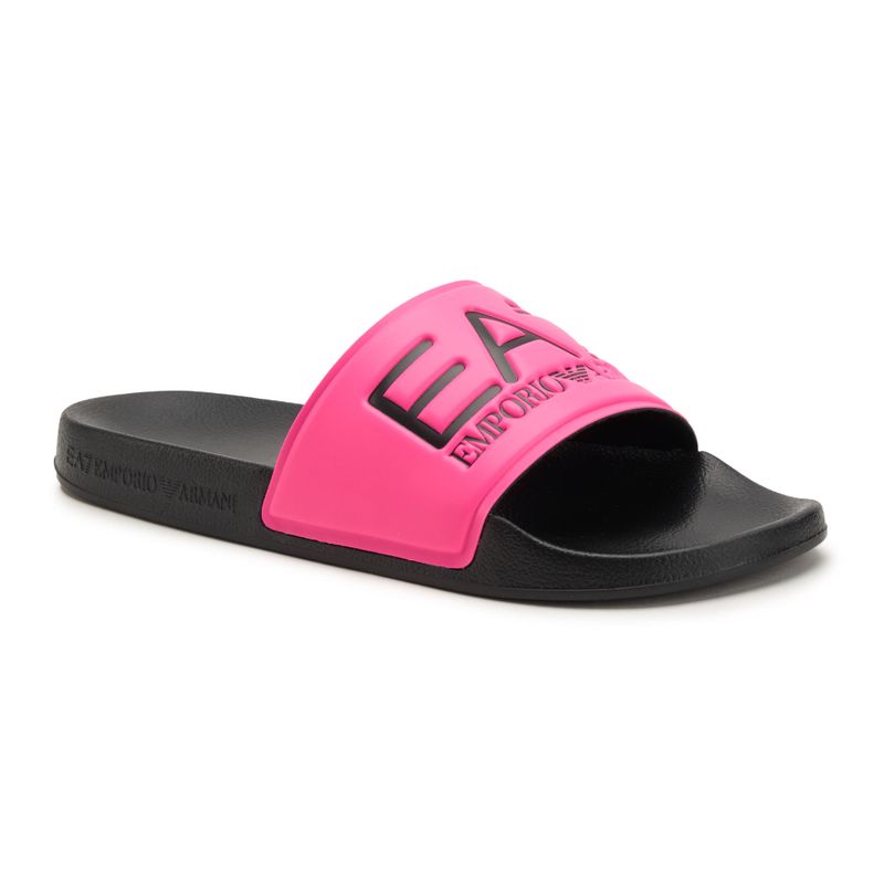 Šlepetės EA7 Emporio Armani Water Sports Visibility pink fluo / black 8