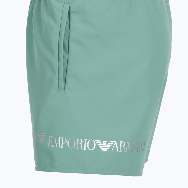 Vyriški maudymosi šortai EA7 Emporio Armani Extended Logo Boxer mineral blue / silver 3