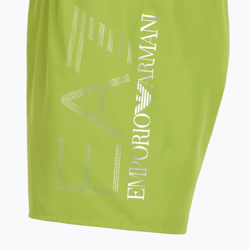 Vyriški maudymosi šortai EA7 Emporio Armani Swim Trunks With Oversized Logo titanite / silver 3