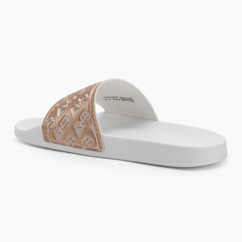 Šlepetės EA7 Emporio Armani Water Sports All Over white / rose gold 3