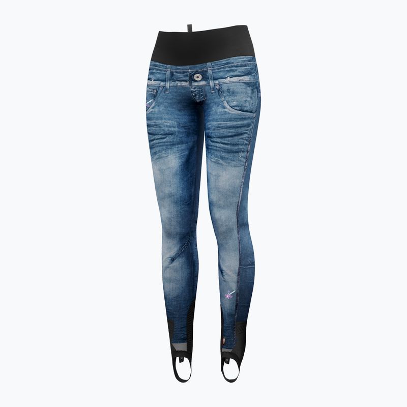 Moteriškos kelnės Crazy Falls Printed print light jeans