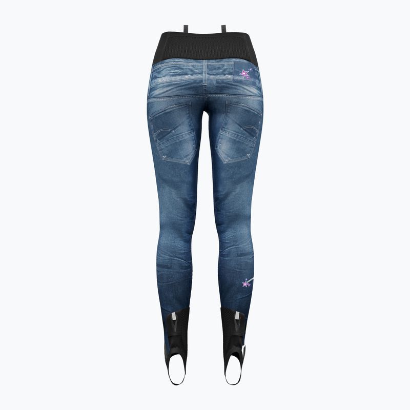 Moteriškos kelnės Crazy Falls Printed print light jeans 2
