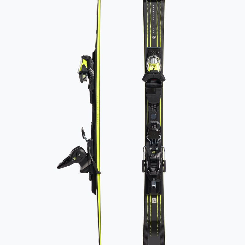 Salomon S Max 10 + M11 GW kalnų slidės juoda/geltona L47055700 5