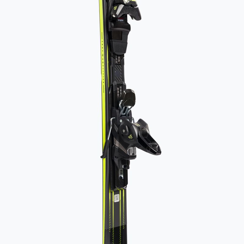 Salomon S Max 10 + M11 GW kalnų slidės juoda/geltona L47055700 7