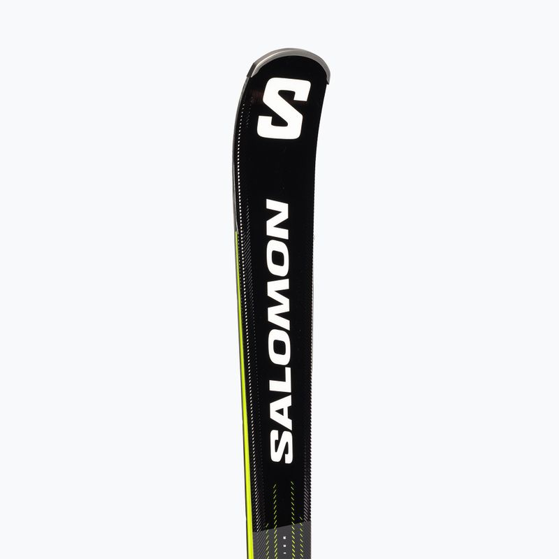 Salomon S Max 10 + M11 GW kalnų slidės juoda/geltona L47055700 8