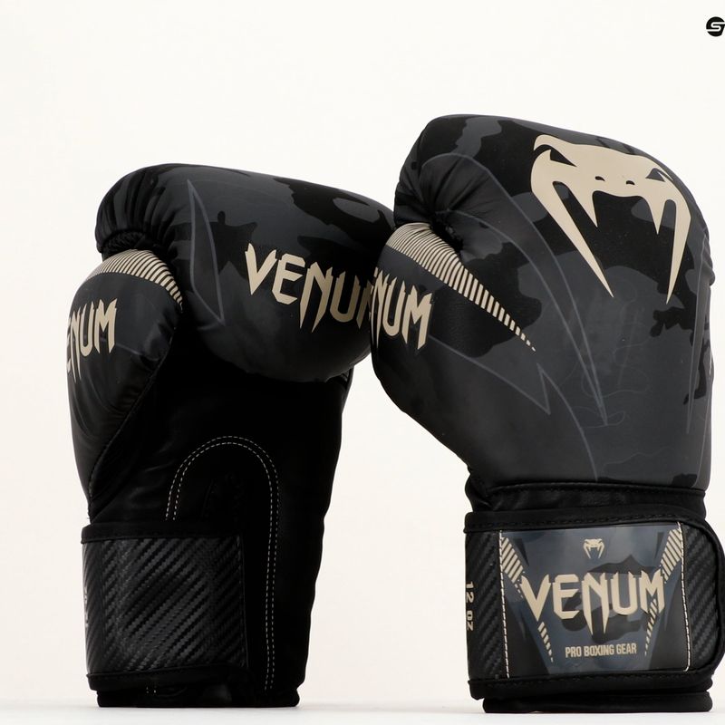 Venum Impact bokso pirštinės juodai pilkos spalvos VENUM-03284-497 8