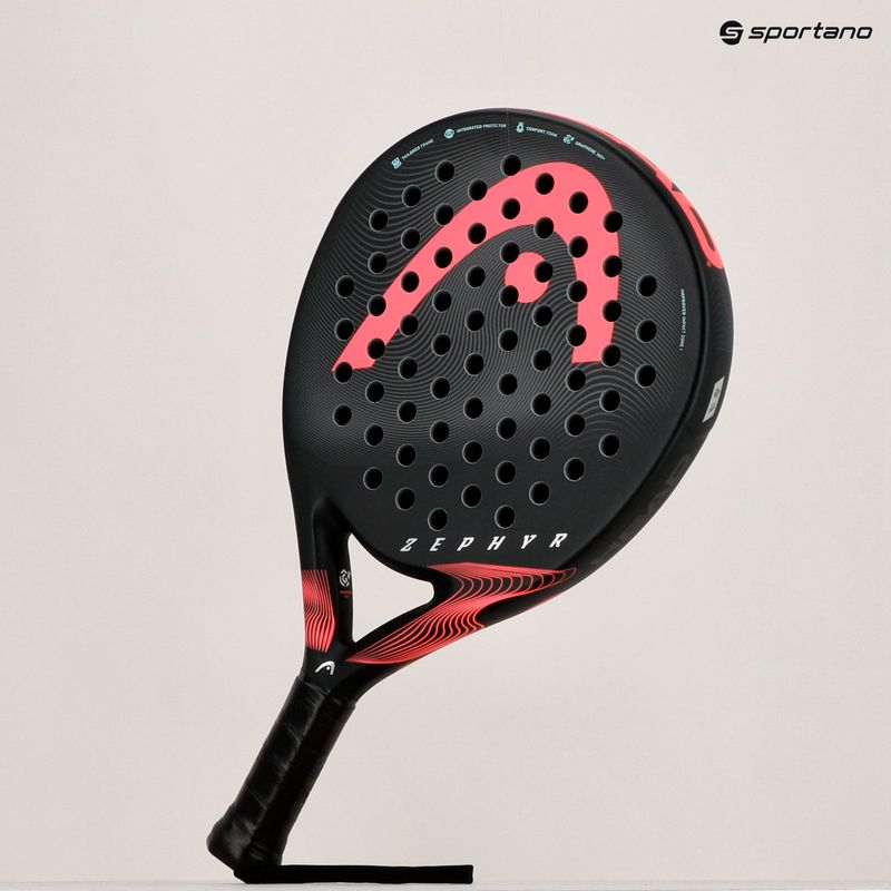 Padelio raketė HEAD Zephyr 2023 black/pink 8