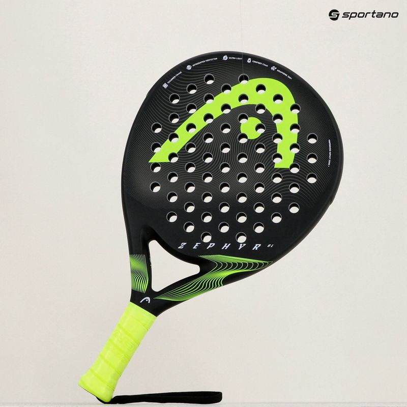 Padelio raketė HEAD Zephyr UL 2023 black/yellow 7
