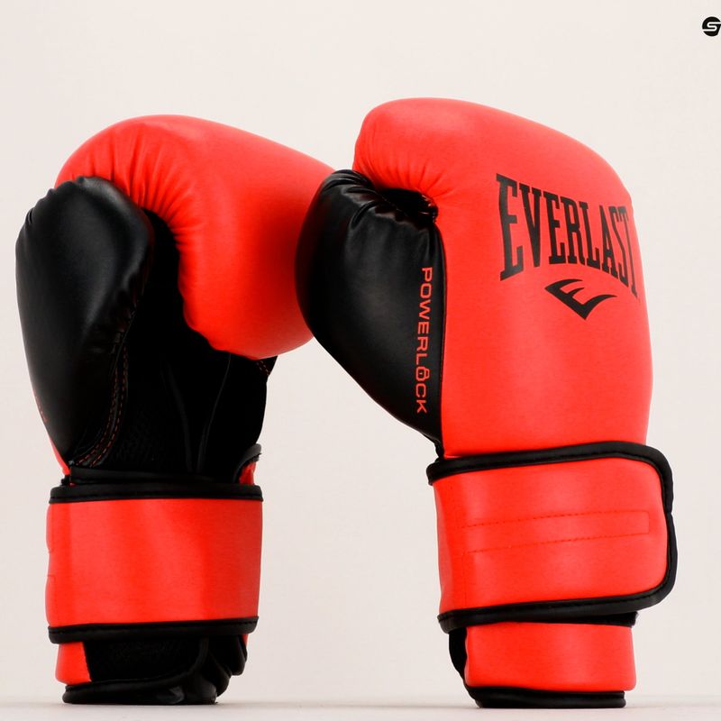 Everlast Powerlock Pu vyriškos bokso pirštinės raudonos EV2200 9